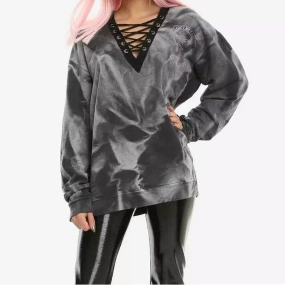 Fullmetal Alchemist 2004 Laced Detail Tie Dye Sweater, Sz Medium